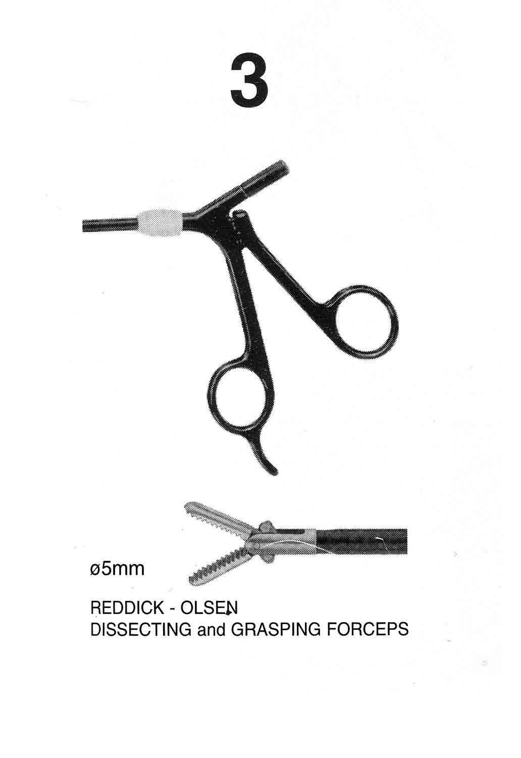 LAPARASKOPİK KAVRAMA FORSEPS ÇAP : 5 MM